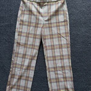 Sanctuary Plaid pants with pink & Yellow Windowpane